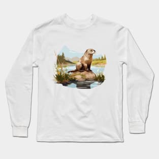 River Otter Long Sleeve T-Shirt